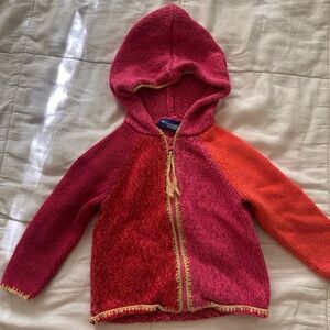 OshKosh B'gosh Pink and Orange Knit Hoodie